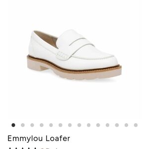 Anne Klein White Cream Loafers 6M EmmyLou Loafers Lug